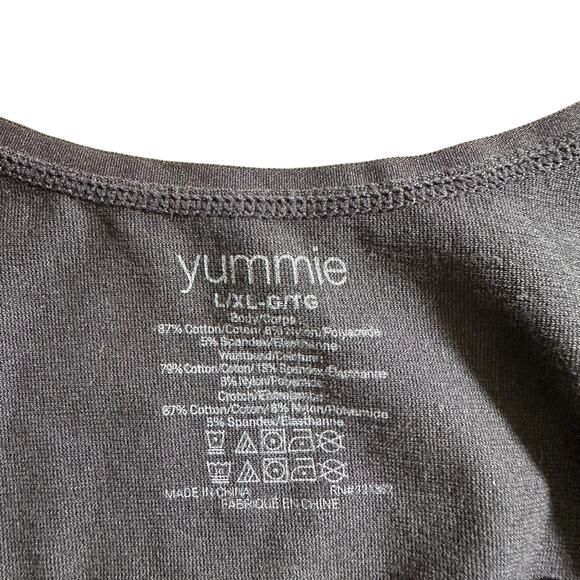 NWT Yummie by Heather Thomson Ruby Scoop Neck Bodysuit Black L/XL Clean Girl - Picture 4 of 5